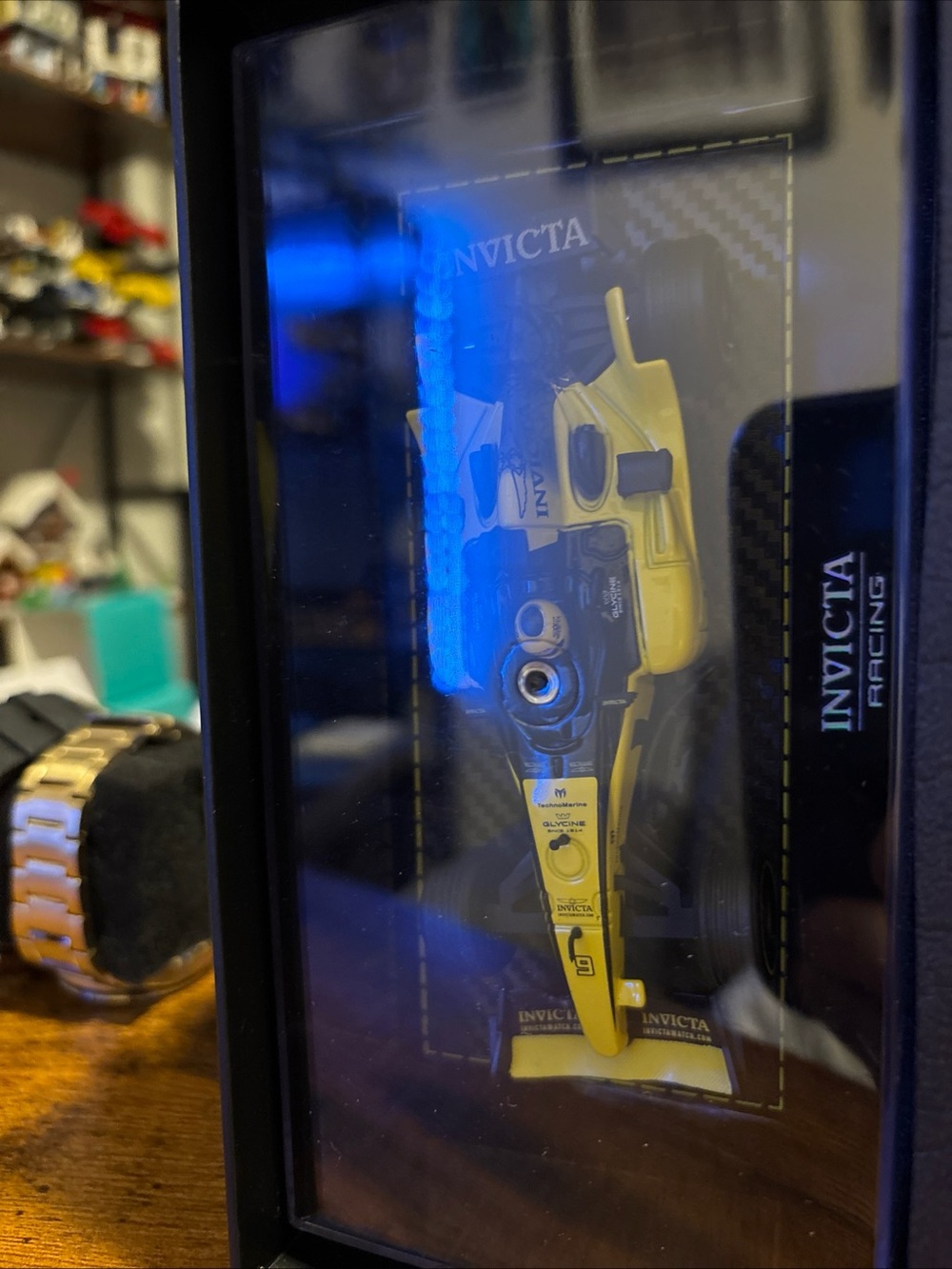 Invicta Yellow and Black Replica F2 Race Car Model